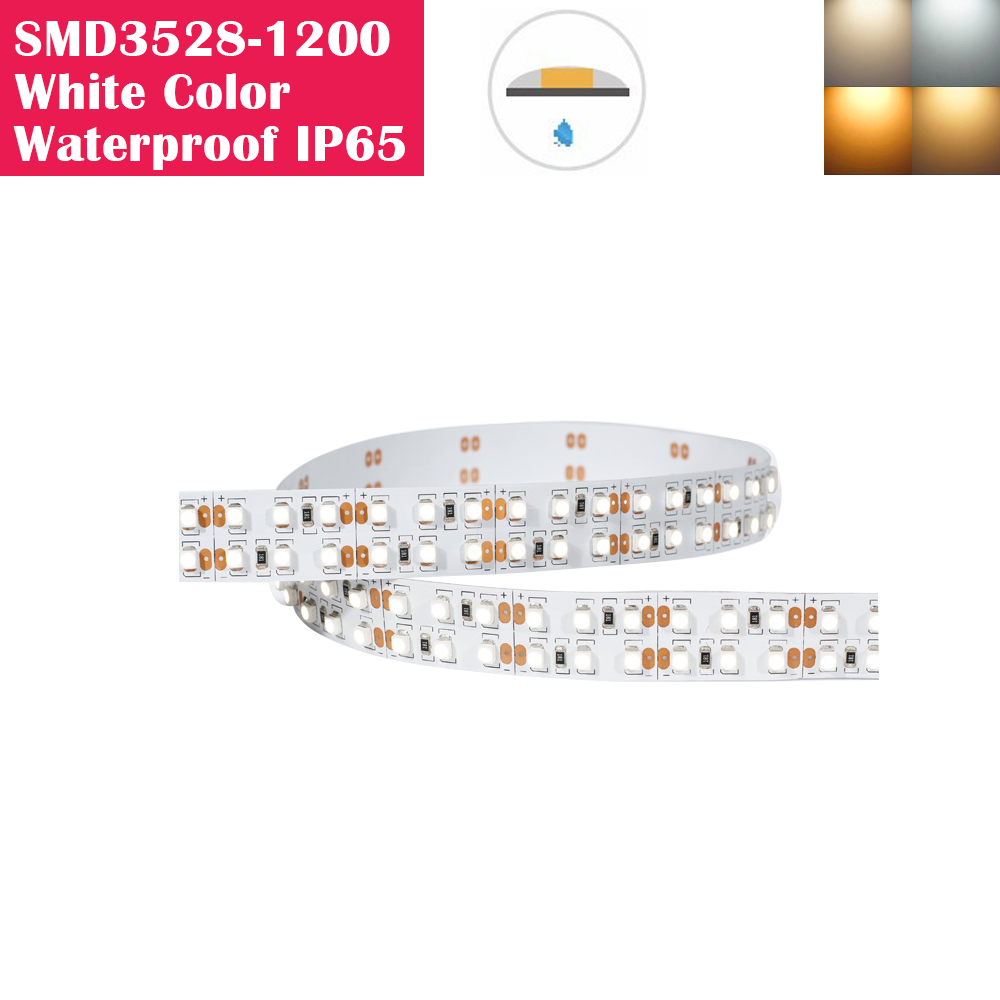 5 Meters SMD2835 (0.1W) Waterproof IP65 1200LEDs Flexible LED Strip Lights